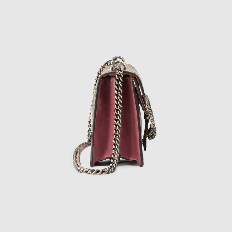 Gucci Dionysus Small GG Supreme Shoulder Bag 400249 Dark red